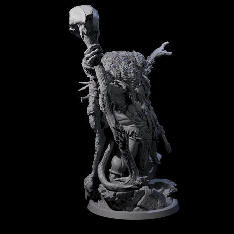 Decorated Tribal Ogre D Miniature for Dungeons and Dragons, Pathfinder or other TTRPGs