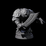 Deep Forest Ursine Tribe Miniature for Dungeons and Dragons, Pathfinder or other TTRPGs
