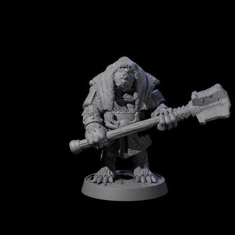 Deep Forest Ursine Tribe Miniature for Dungeons and Dragons, Pathfinder or other TTRPGs