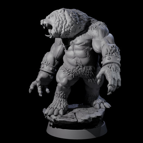 Deep Forest Ursine Tribe Miniature for Dungeons and Dragons, Pathfinder or other TTRPGs