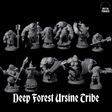 Deep Forest Ursine Tribe Miniature for Dungeons and Dragons, Pathfinder or other TTRPGs