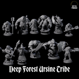 Deep Forest Ursine Tribe Miniature for Dungeons and Dragons, Pathfinder or other TTRPGs