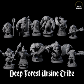 Deep Forest Ursine Tribe Miniature for Dungeons and Dragons, Pathfinder or other TTRPGs