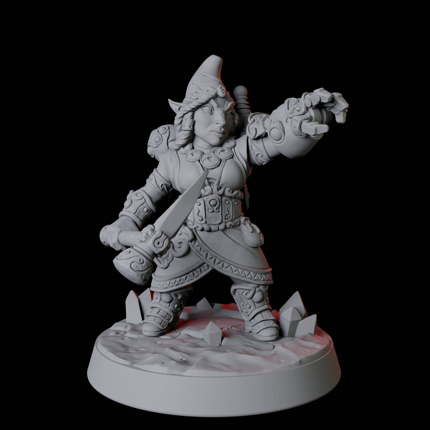Deep Gnome Artificer Army Miniature for Dungeons and Dragons, Pathfinder or other TTRPGs