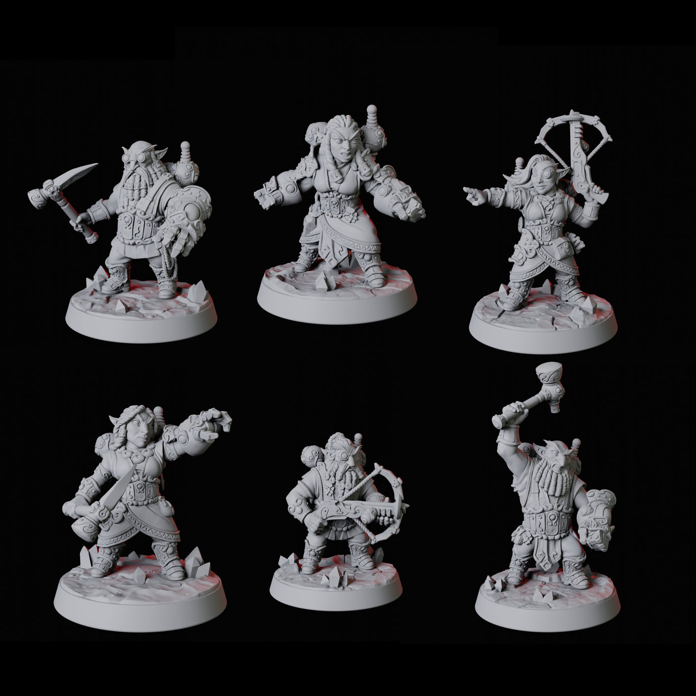 Deep Gnome Artificer Army Miniature for Dungeons and Dragons, Pathfinder or other TTRPGs
