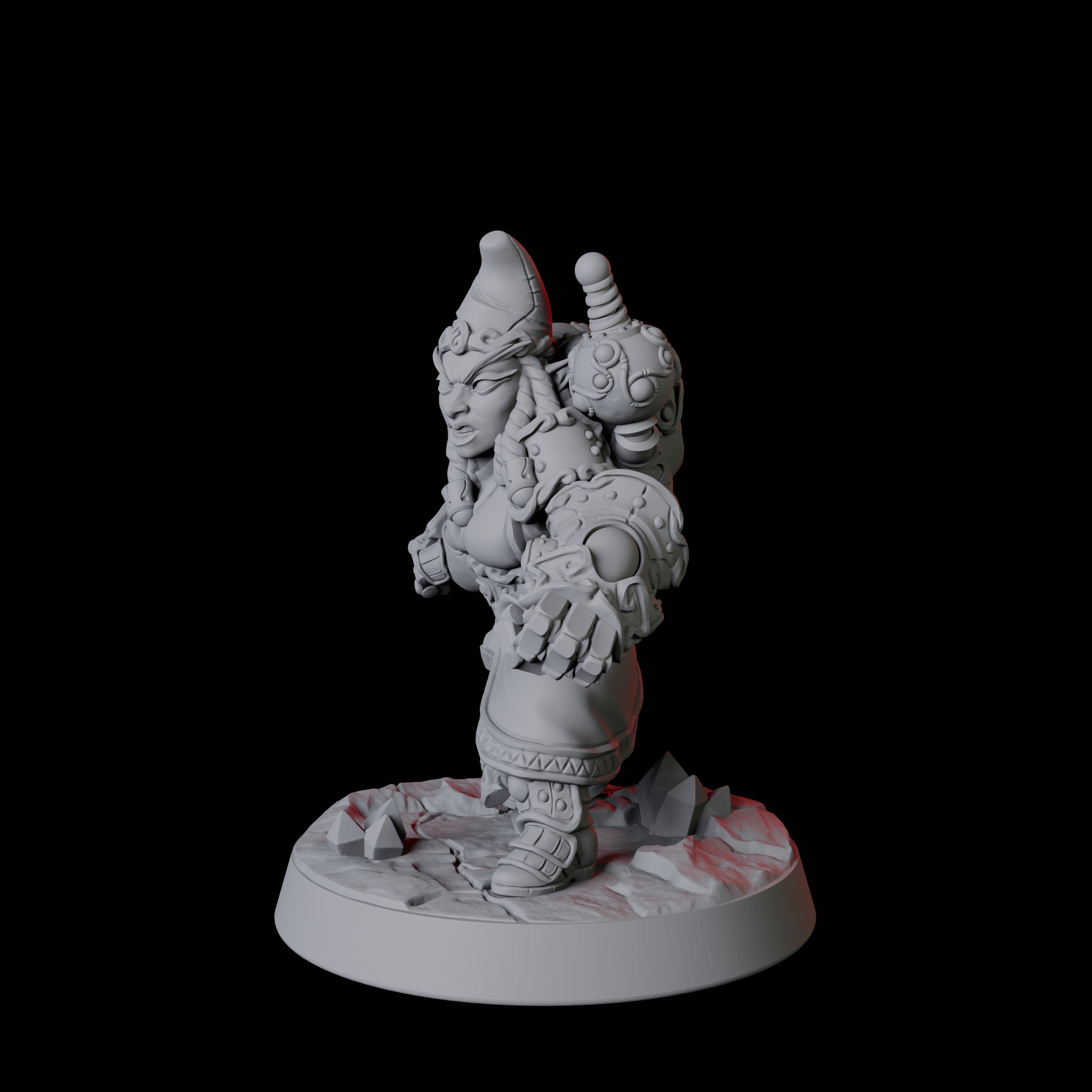 Deep Gnome Artificer F Miniature for Dungeons and Dragons, Pathfinder or other TTRPGs