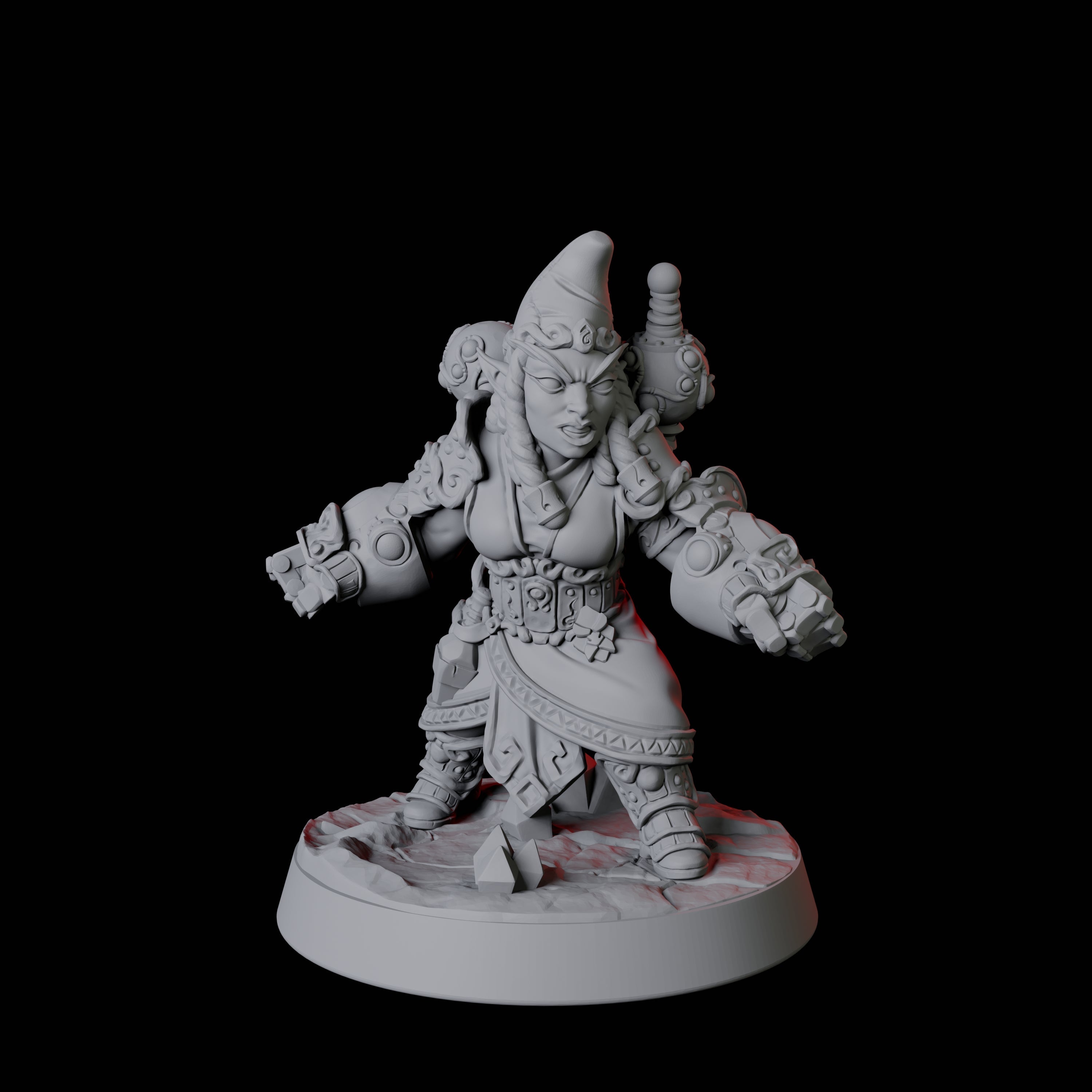 Deep Gnome Artificer F Miniature for Dungeons and Dragons, Pathfinder or other TTRPGs