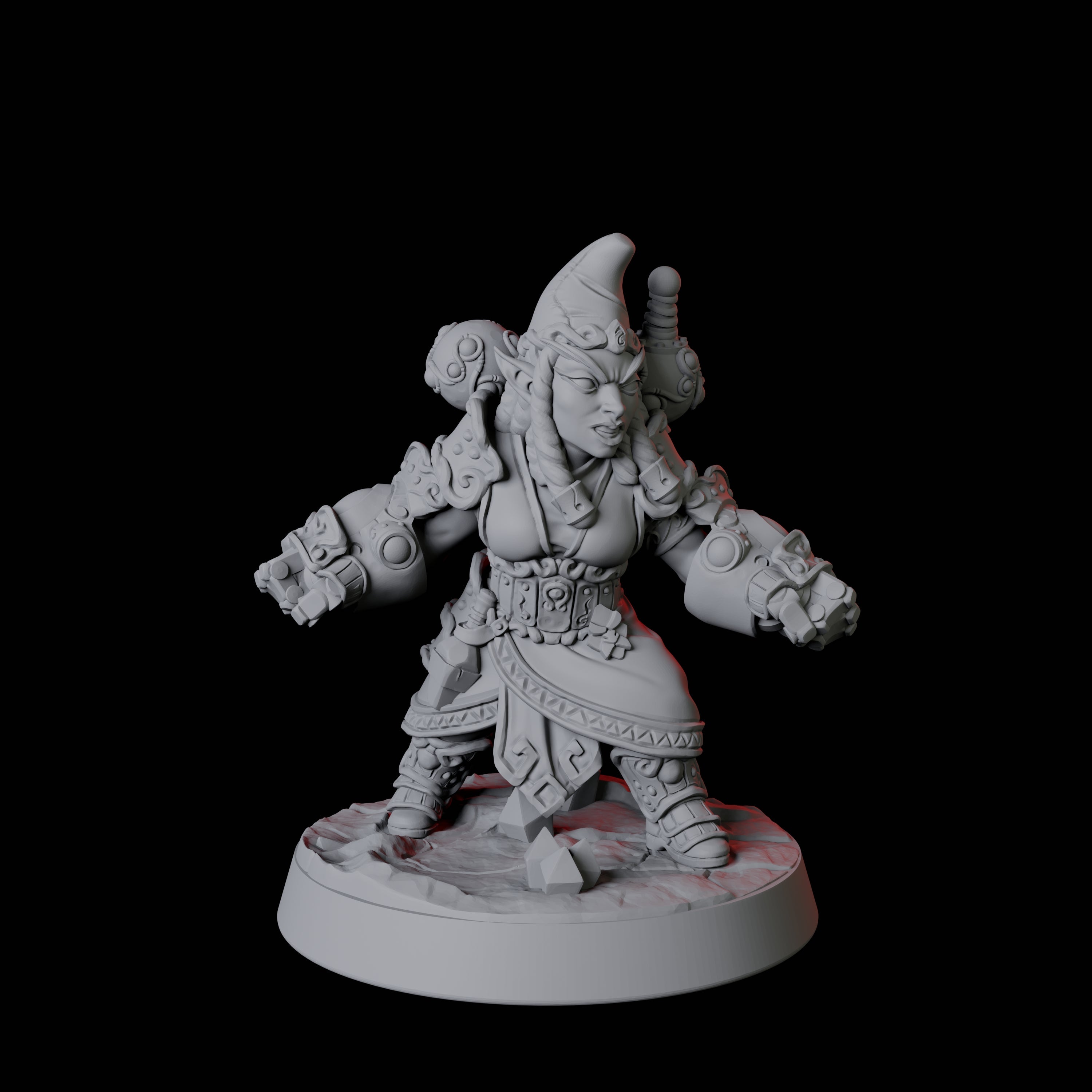 Deep Gnome Artificer F Miniature for Dungeons and Dragons, Pathfinder or other TTRPGs