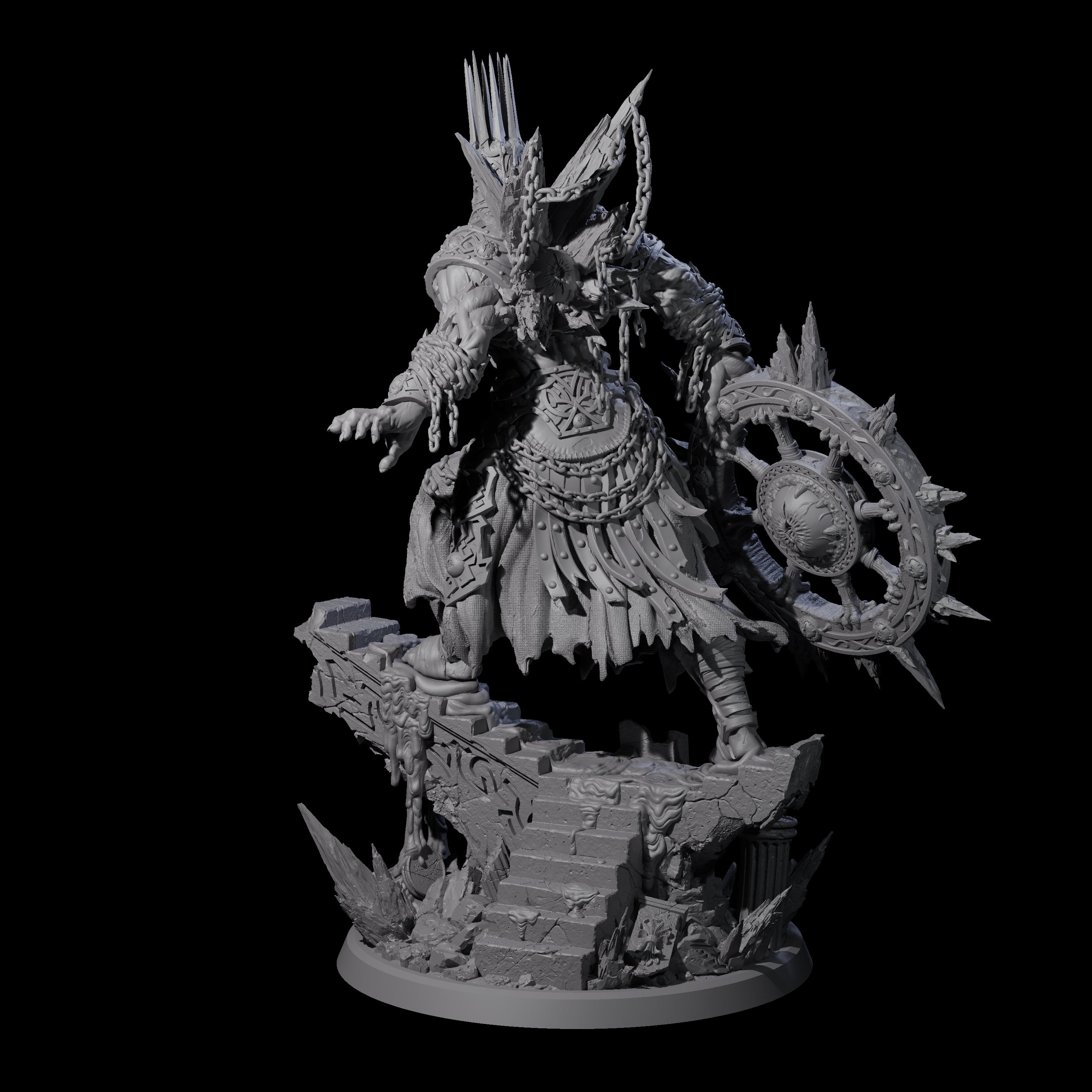Deep Sea Demon General Miniature for Dungeons and Dragons, Pathfinder or other TTRPGs