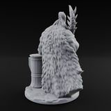 Deep Thinking Orc Shaman Miniature for Dungeons and Dragons, Pathfinder or other TTRPGs