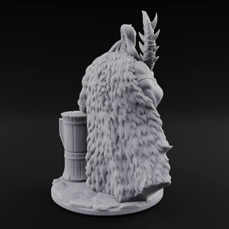 Deep Thinking Orc Shaman Miniature for Dungeons and Dragons, Pathfinder or other TTRPGs