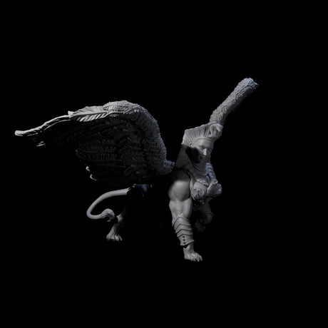 Deep Thinking Sphinx Miniature for Dungeons and Dragons, Pathfinder or other TTRPGs
