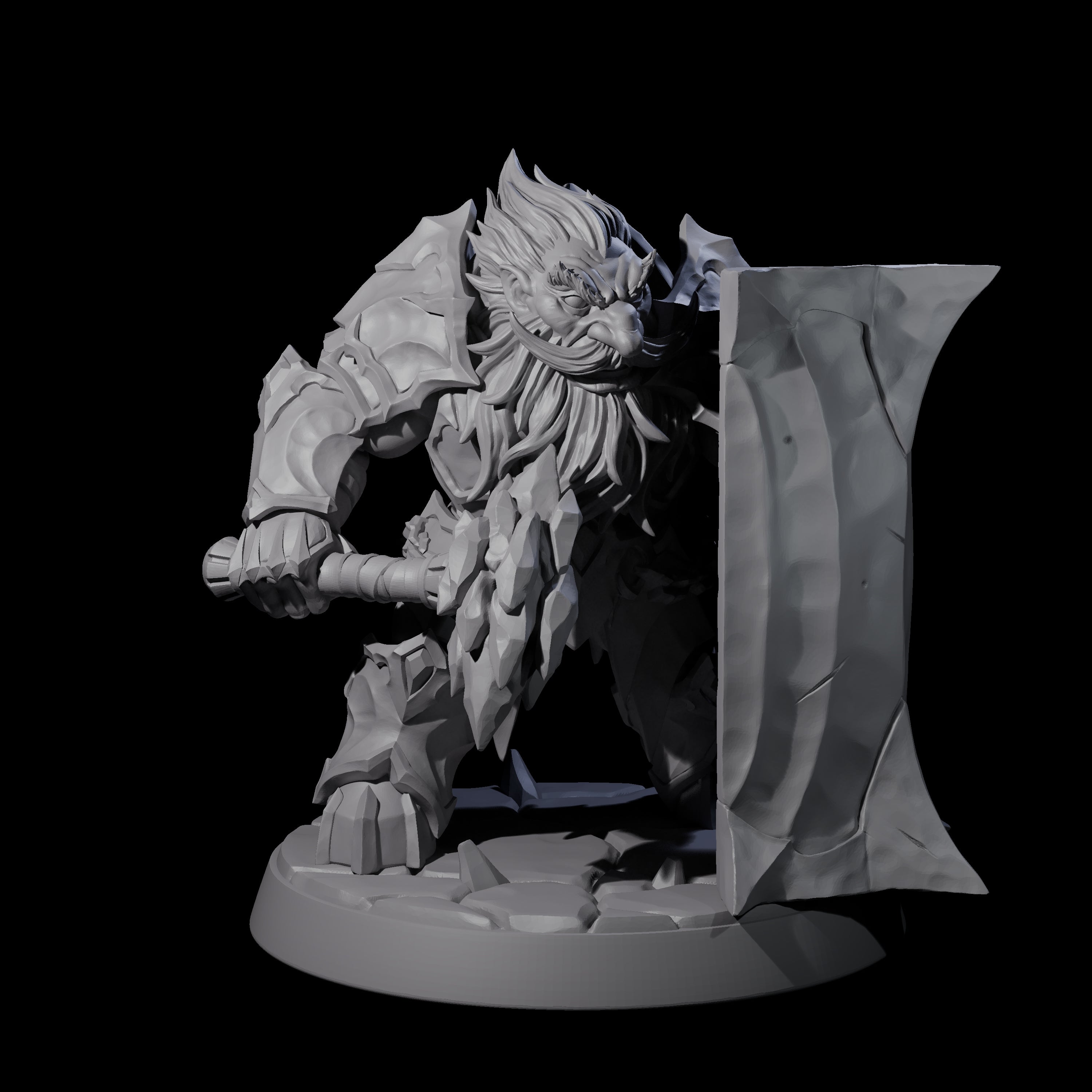 Deepcrust Dwarf A Miniature for Dungeons and Dragons, Pathfinder or other TTRPGs