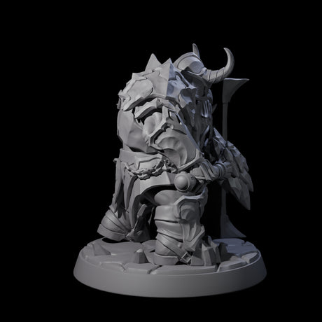 Deepcrust Dwarf A Miniature for Dungeons and Dragons, Pathfinder or other TTRPGs