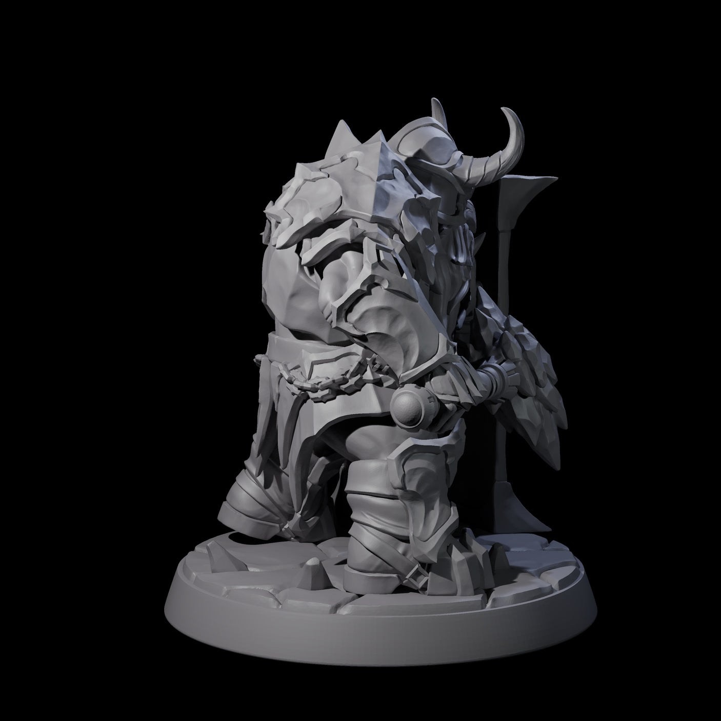 Deepcrust Dwarf A Miniature for Dungeons and Dragons, Pathfinder or other TTRPGs