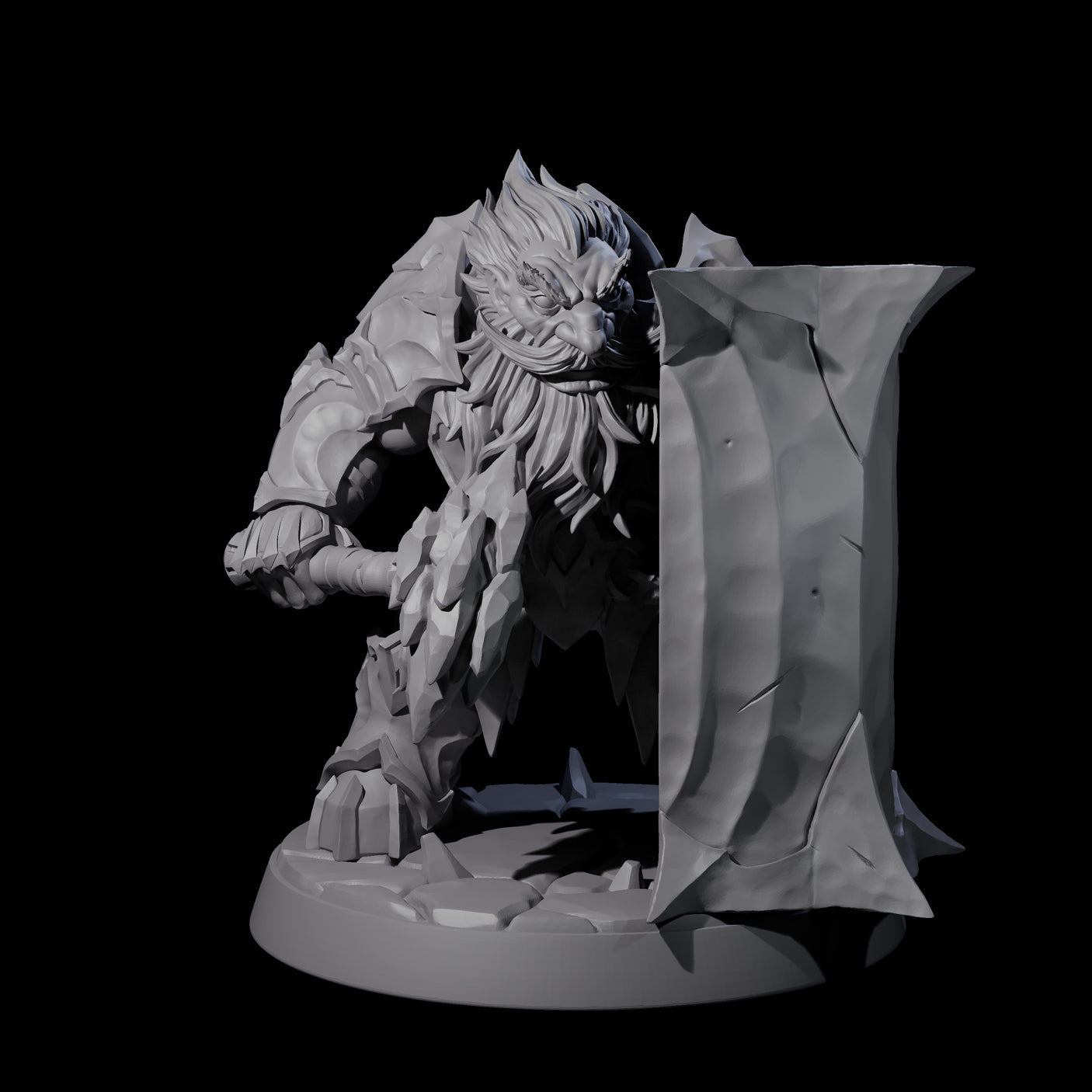 Deepcrust Dwarf A Miniature for Dungeons and Dragons, Pathfinder or other TTRPGs