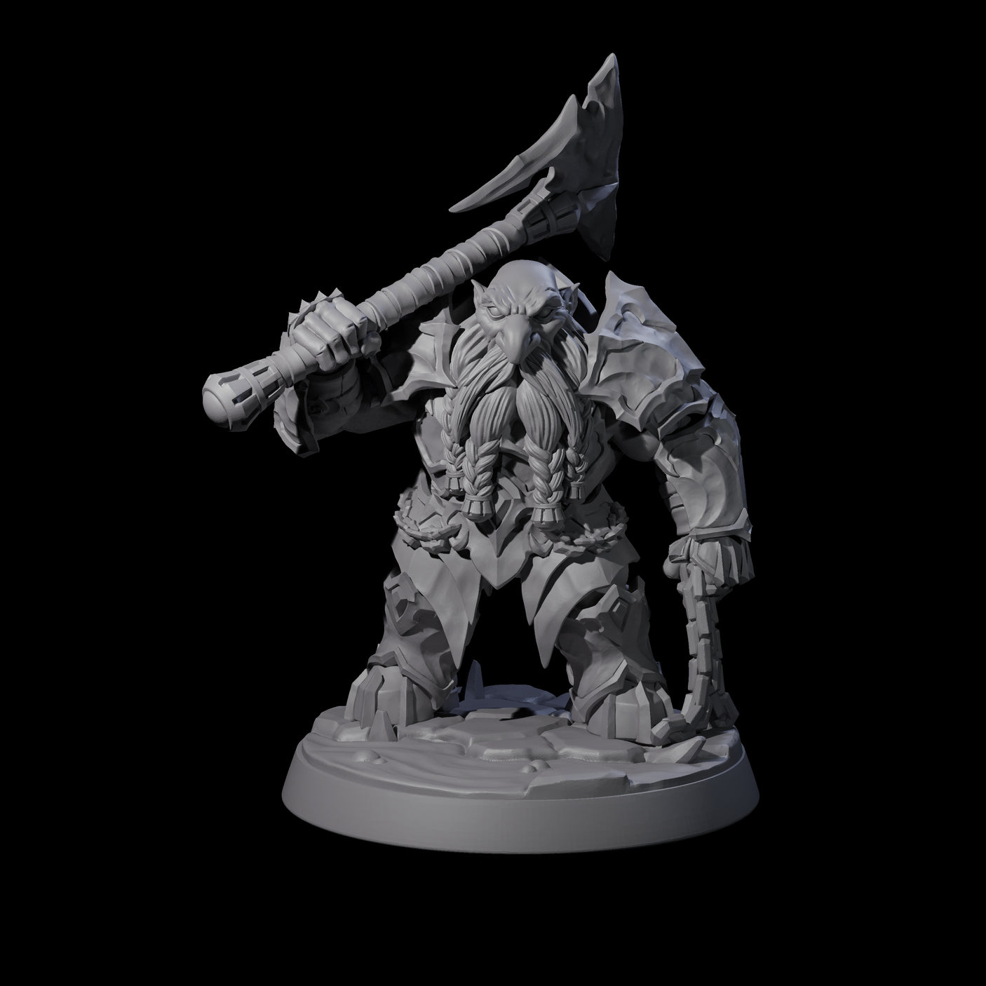 Deepcrust Dwarf B Miniature for Dungeons and Dragons, Pathfinder or other TTRPGs