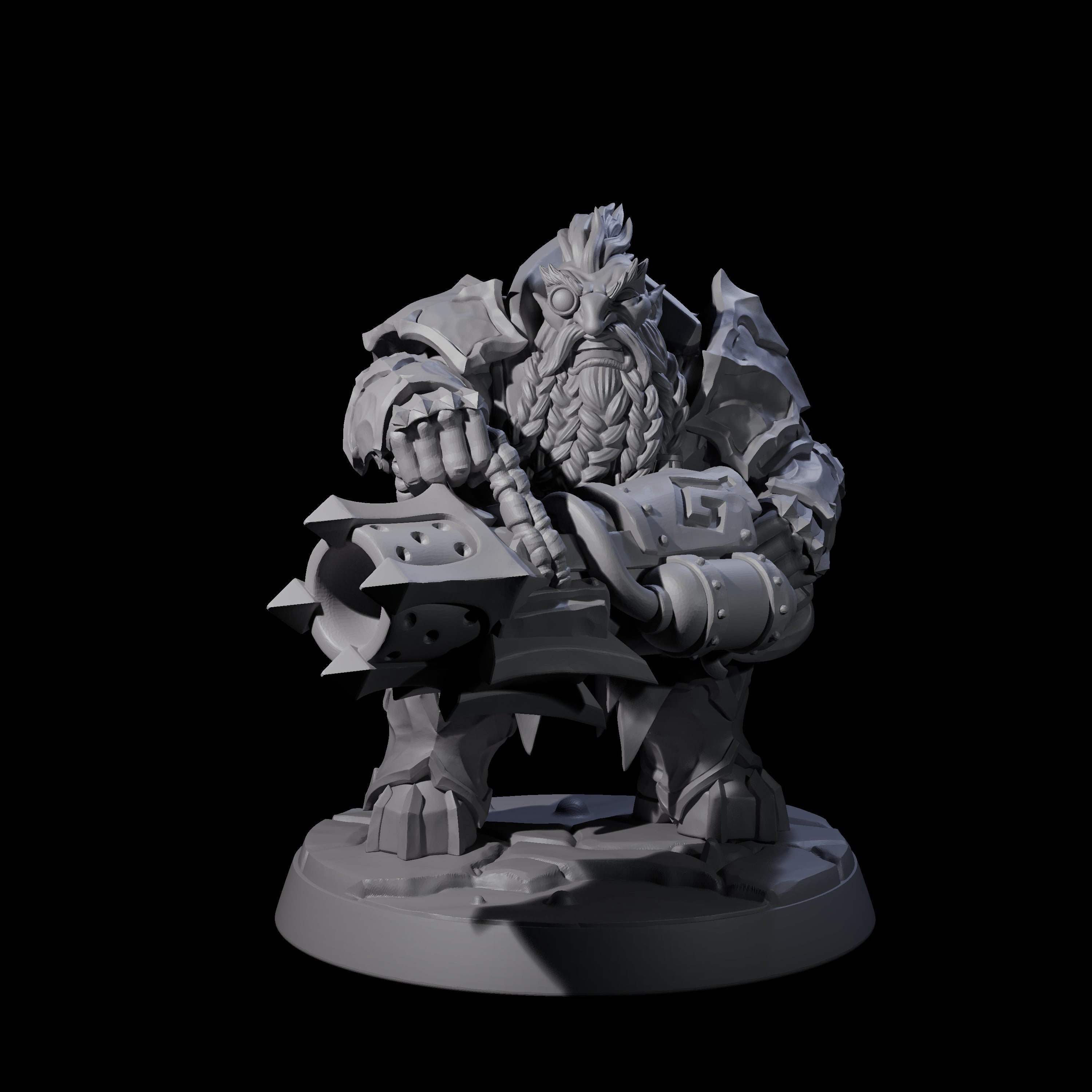Deepcrust Dwarf D Miniature for Dungeons and Dragons, Pathfinder or other TTRPGs