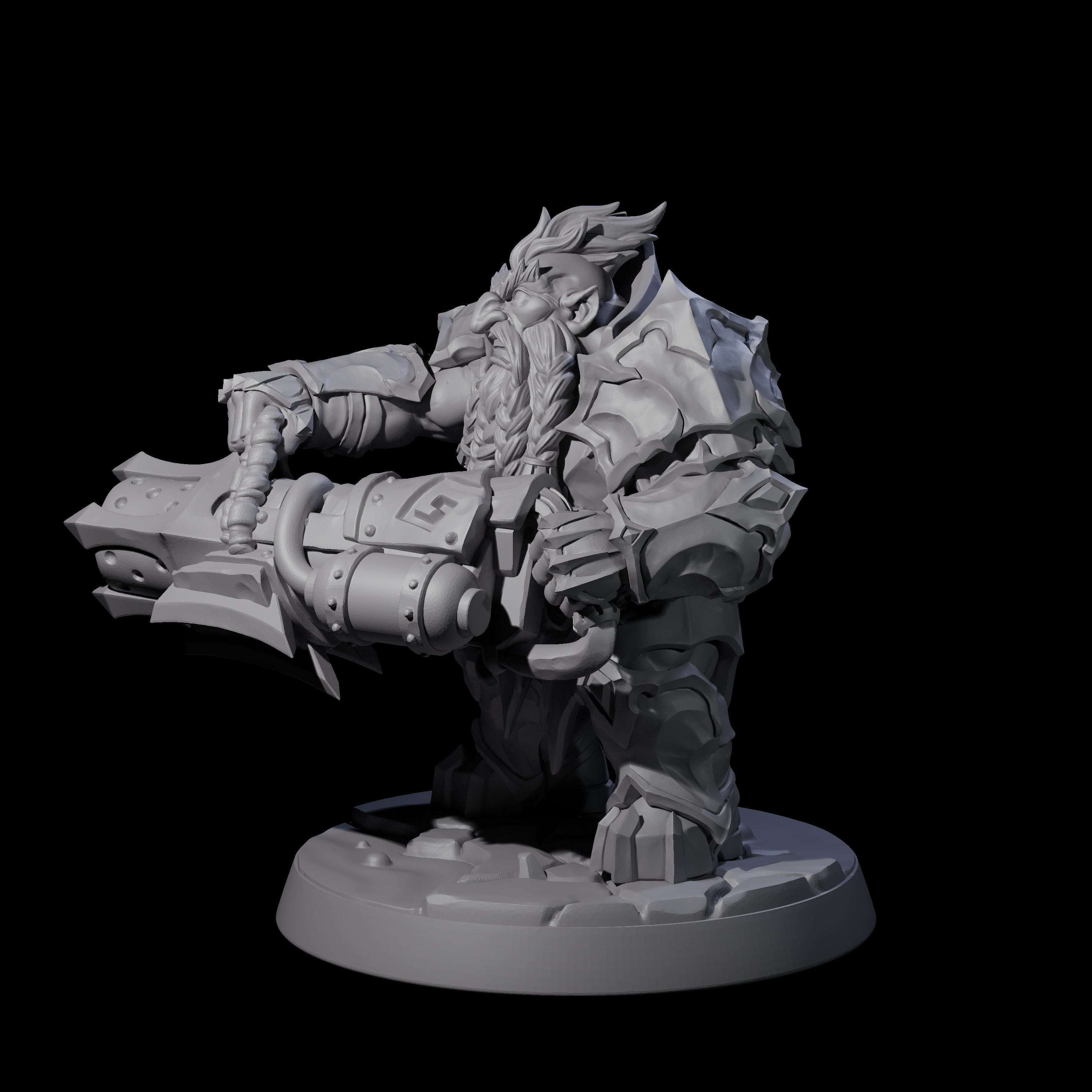 Deepcrust Dwarf D Miniature for Dungeons and Dragons, Pathfinder or other TTRPGs