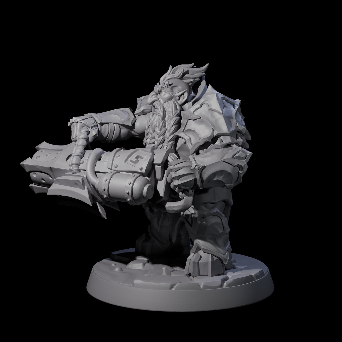 Deepcrust Dwarf D Miniature for Dungeons and Dragons, Pathfinder or other TTRPGs