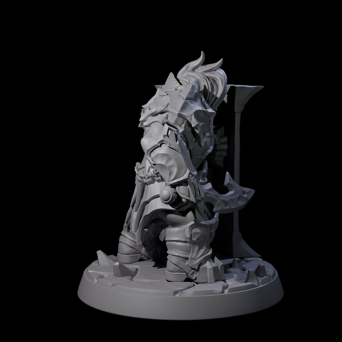 Deepcrust Dwarf E Miniature for Dungeons and Dragons, Pathfinder or other TTRPGs