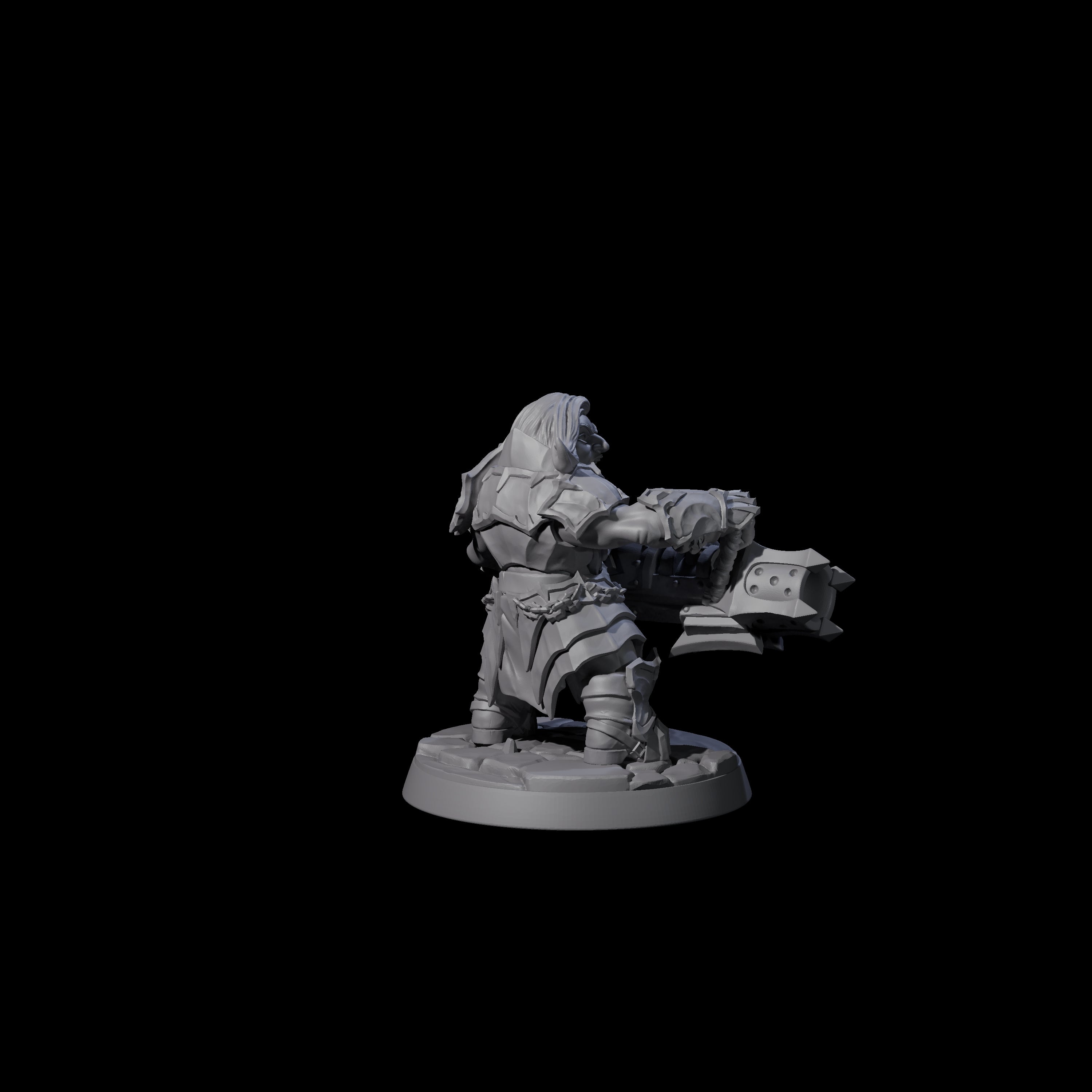 Deepcrust Dwarf F Miniature for Dungeons and Dragons, Pathfinder or other TTRPGs