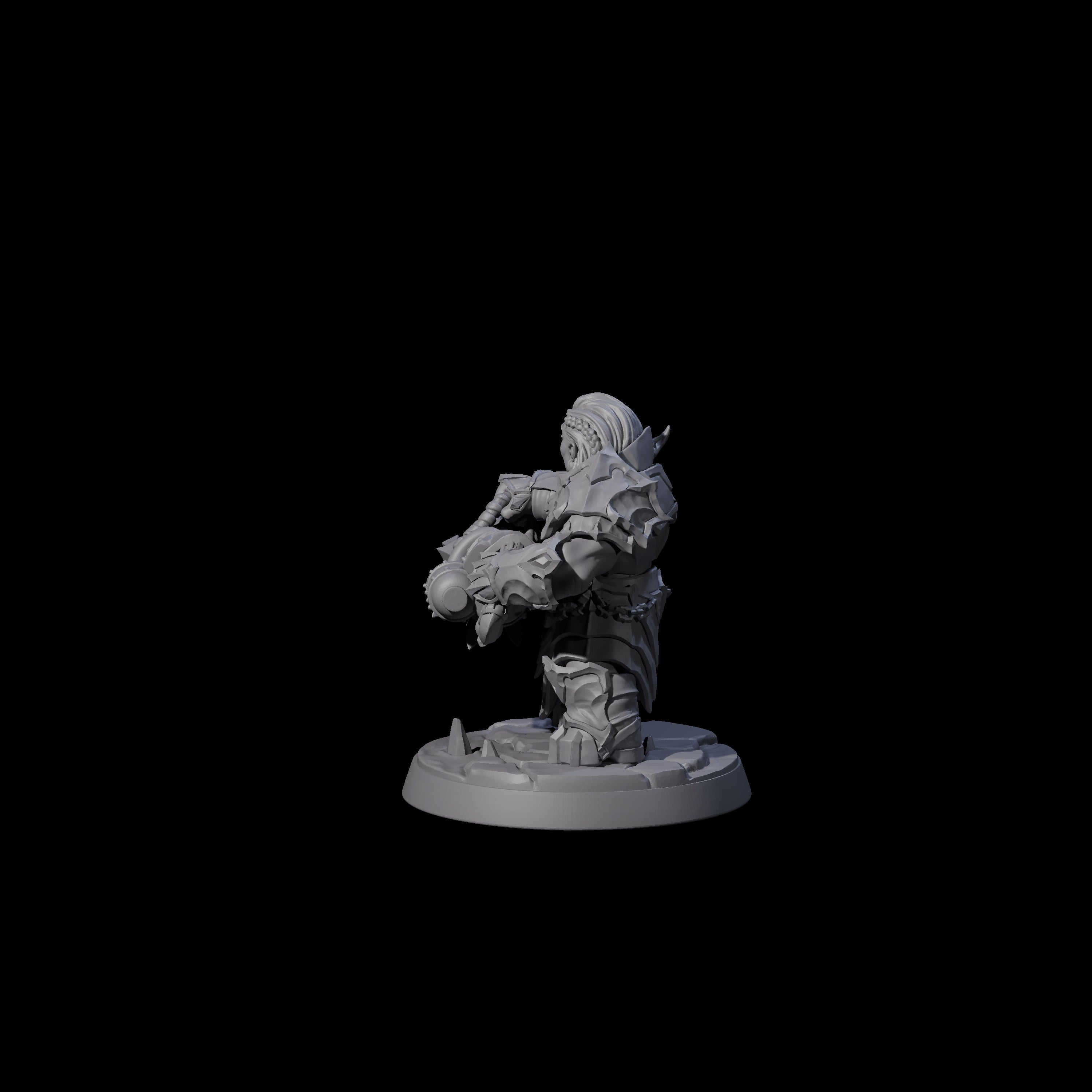 Deepcrust Dwarf F Miniature for Dungeons and Dragons, Pathfinder or other TTRPGs