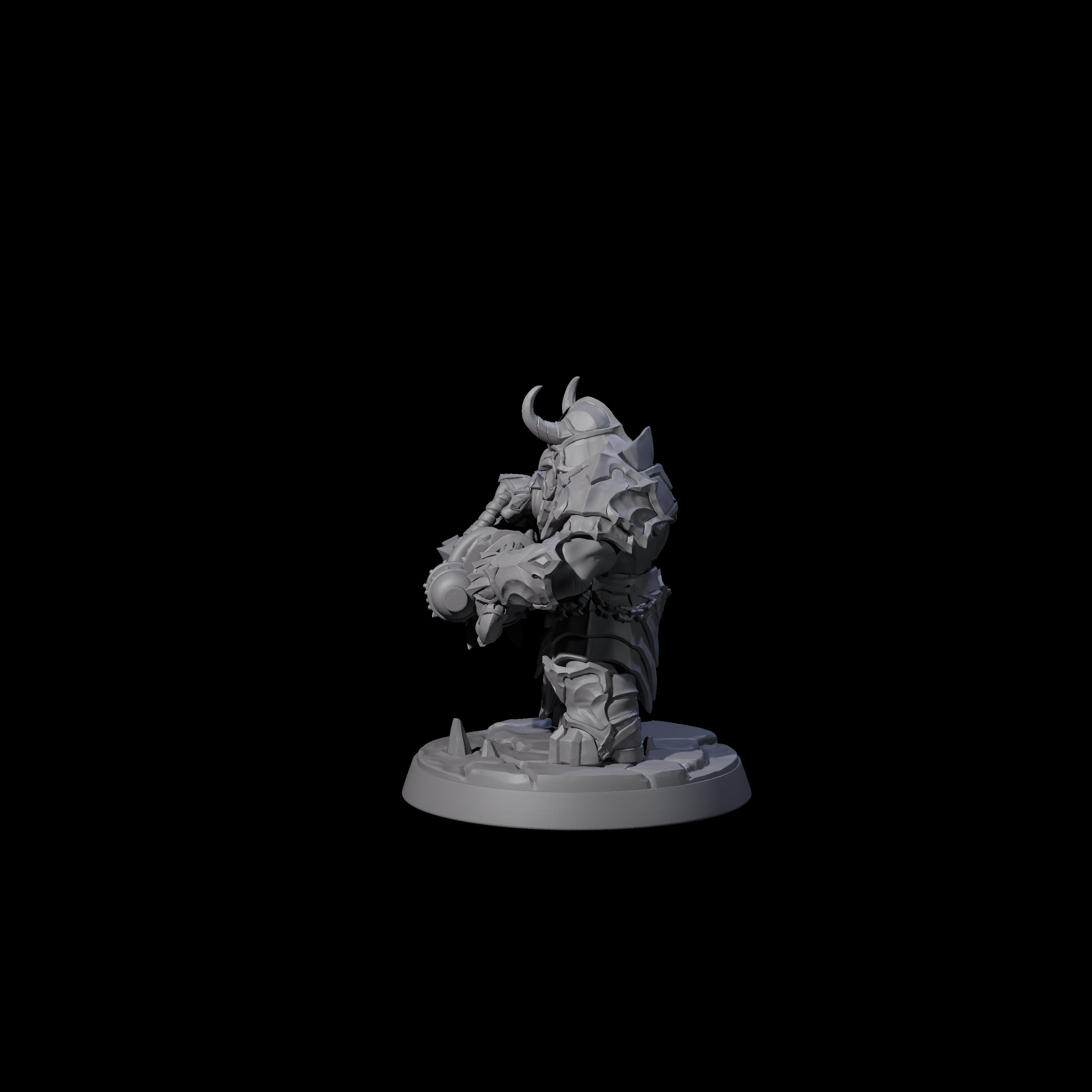 Deepcrust Dwarf F Miniature for Dungeons and Dragons, Pathfinder or other TTRPGs