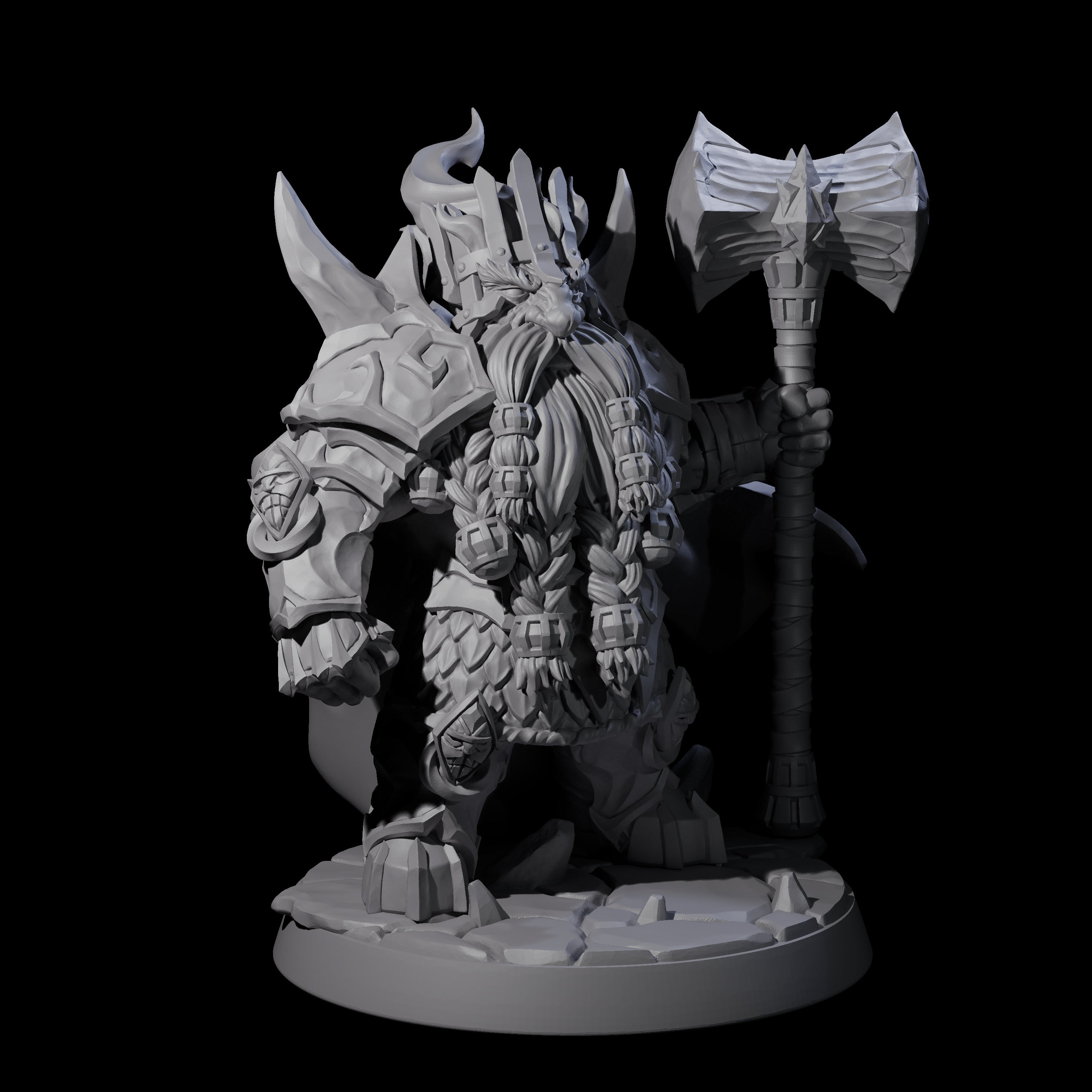 Deepcrust Dwaven King Miniature for Dungeons and Dragons, Pathfinder or other TTRPGs