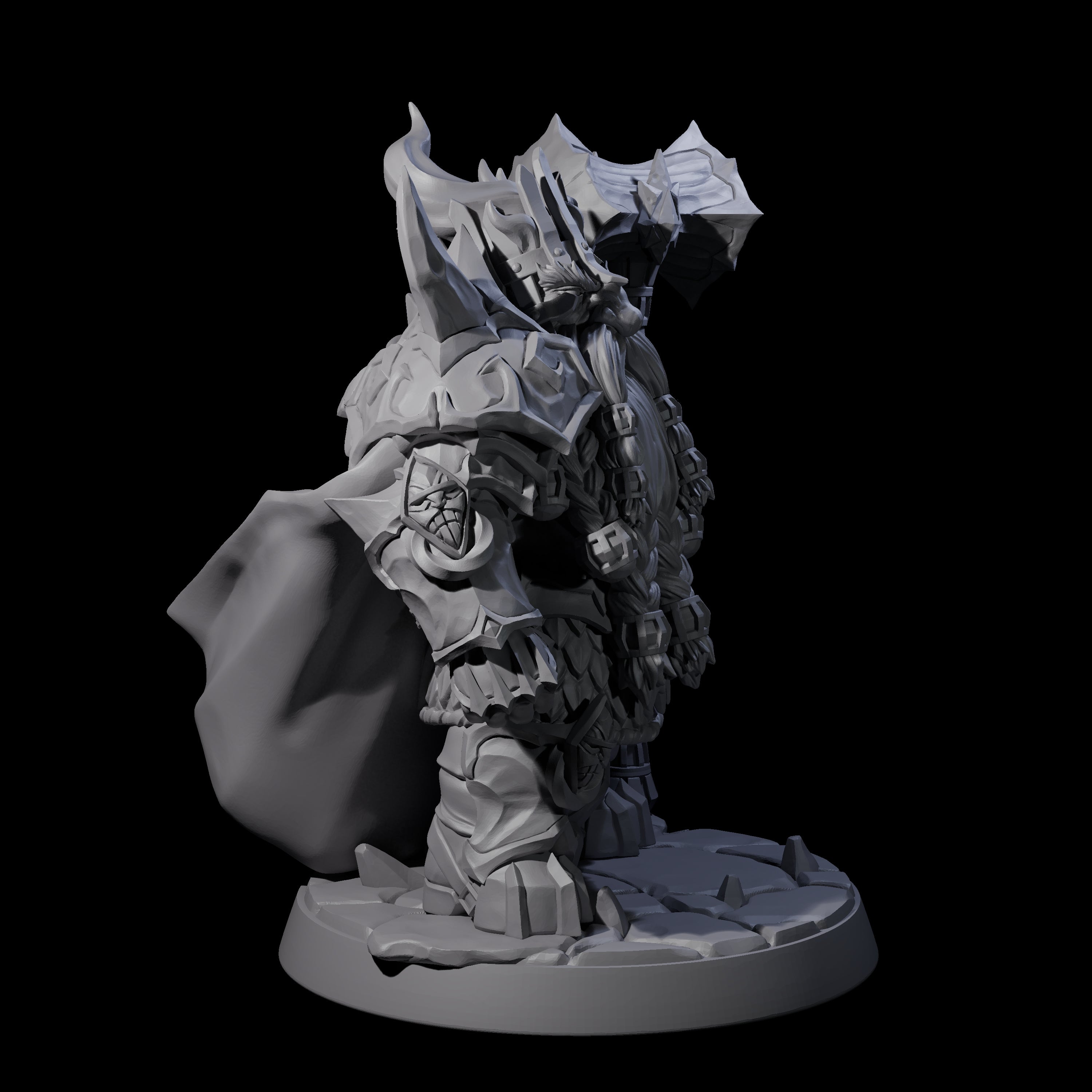 Deepcrust Dwaven King Miniature for Dungeons and Dragons, Pathfinder or other TTRPGs