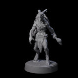 Defiant Goatfolk Fighter A Miniature for Dungeons and Dragons, Pathfinder or other TTRPGs