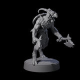 Defiant Goatfolk Fighter E Miniature for Dungeons and Dragons, Pathfinder or other TTRPGs