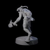 Defiant Goatfolk Fighter E Miniature for Dungeons and Dragons, Pathfinder or other TTRPGs