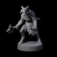 Defiant Goatfolk Fighter E Miniature for Dungeons and Dragons, Pathfinder or other TTRPGs