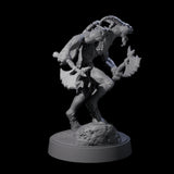 Defiant Goatfolk Fighter F Miniature for Dungeons and Dragons, Pathfinder or other TTRPGs