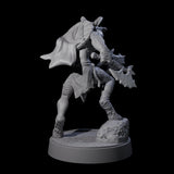 Defiant Goatfolk Fighter F Miniature for Dungeons and Dragons, Pathfinder or other TTRPGs