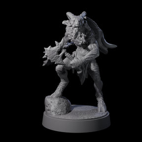 Defiant Goatfolk Fighter F Miniature for Dungeons and Dragons, Pathfinder or other TTRPGs