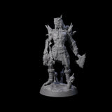 Deformed Ice Clan Champion Miniature for Dungeons and Dragons, Pathfinder or other TTRPGs