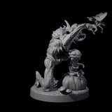 Deformed Living Pumpkin Man Miniature for Dungeons and Dragons, Pathfinder or other TTRPGs