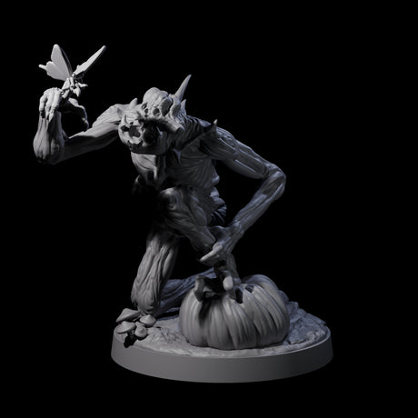 Deformed Living Pumpkin Man Miniature for Dungeons and Dragons, Pathfinder or other TTRPGs