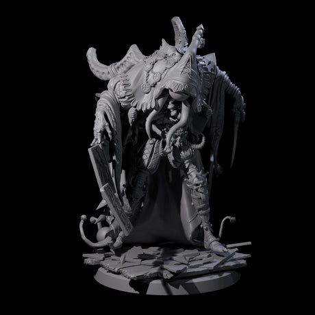 Deformed Mind Flayer Arcanist A Miniature for Dungeons and Dragons, Pathfinder or other TTRPGs