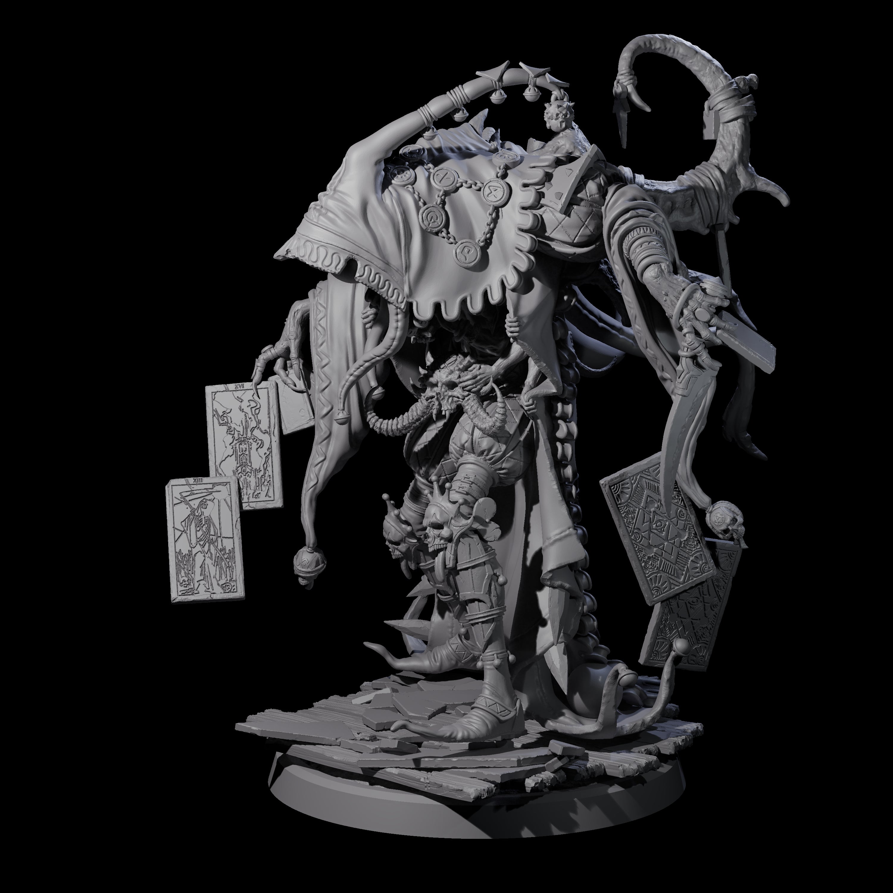 Deformed Mind Flayer Arcanist A Miniature for Dungeons and Dragons, Pathfinder or other TTRPGs