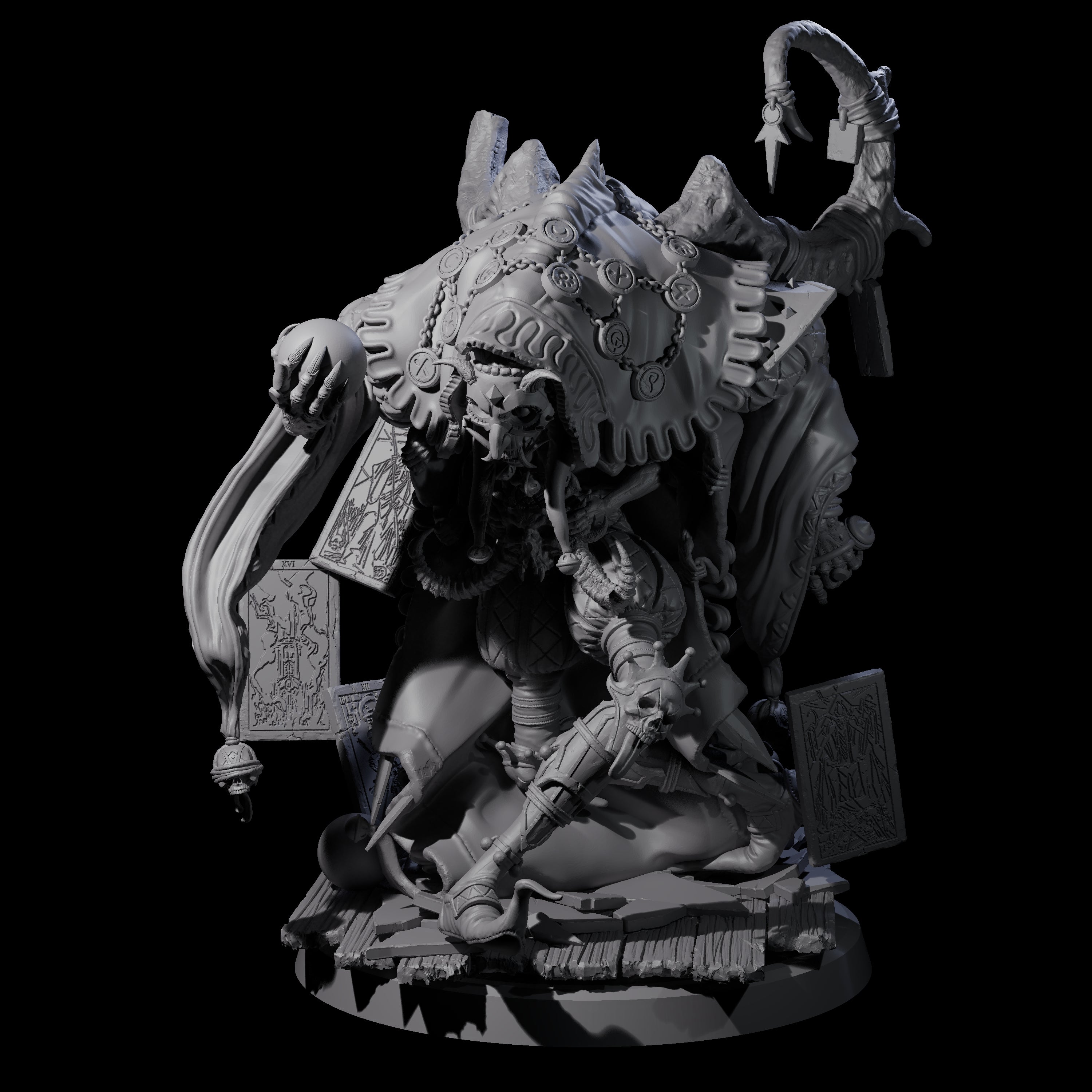 Deformed Mind Flayer Arcanist B Miniature for Dungeons and Dragons, Pathfinder or other TTRPGs