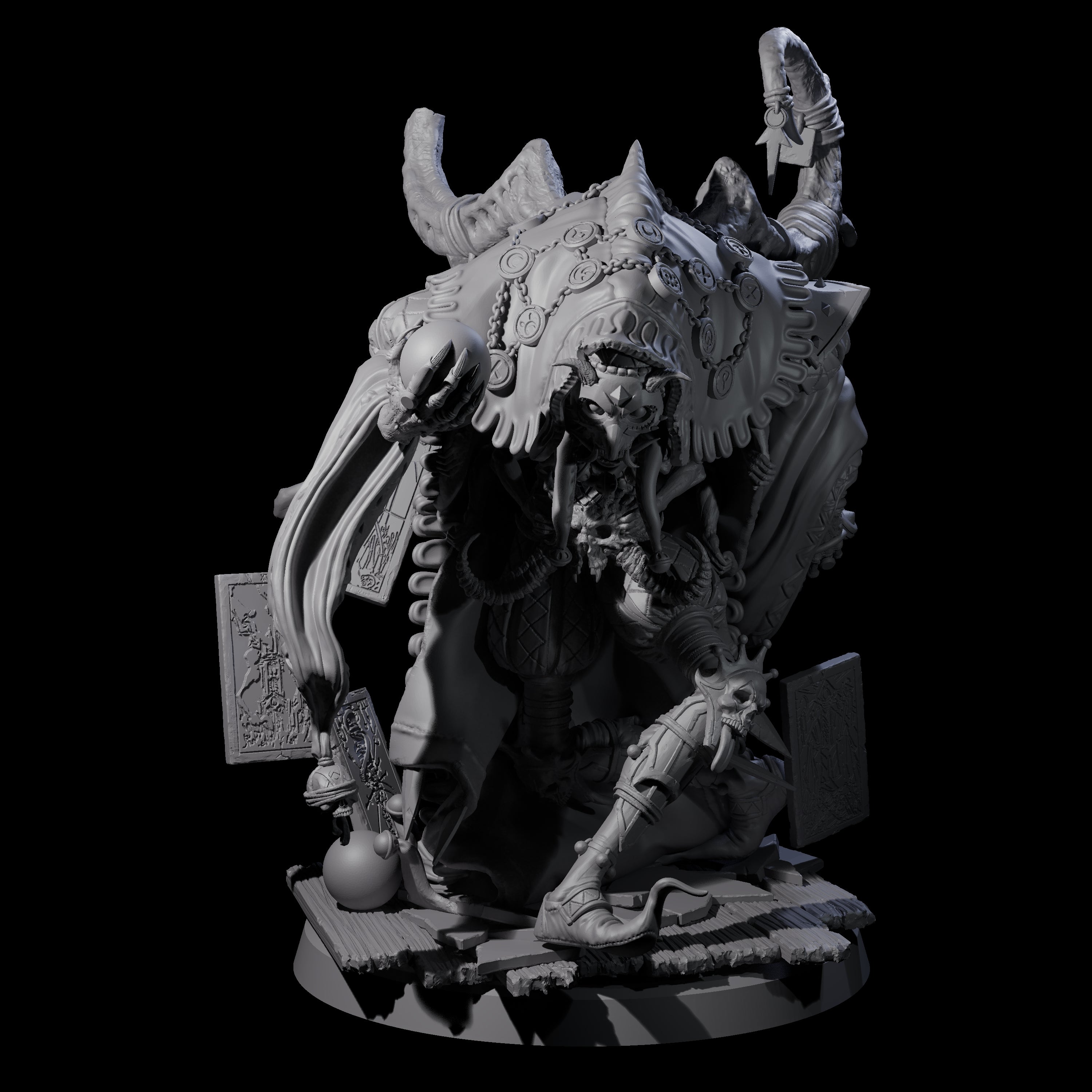 Deformed Mind Flayer Arcanist B Miniature for Dungeons and Dragons, Pathfinder or other TTRPGs
