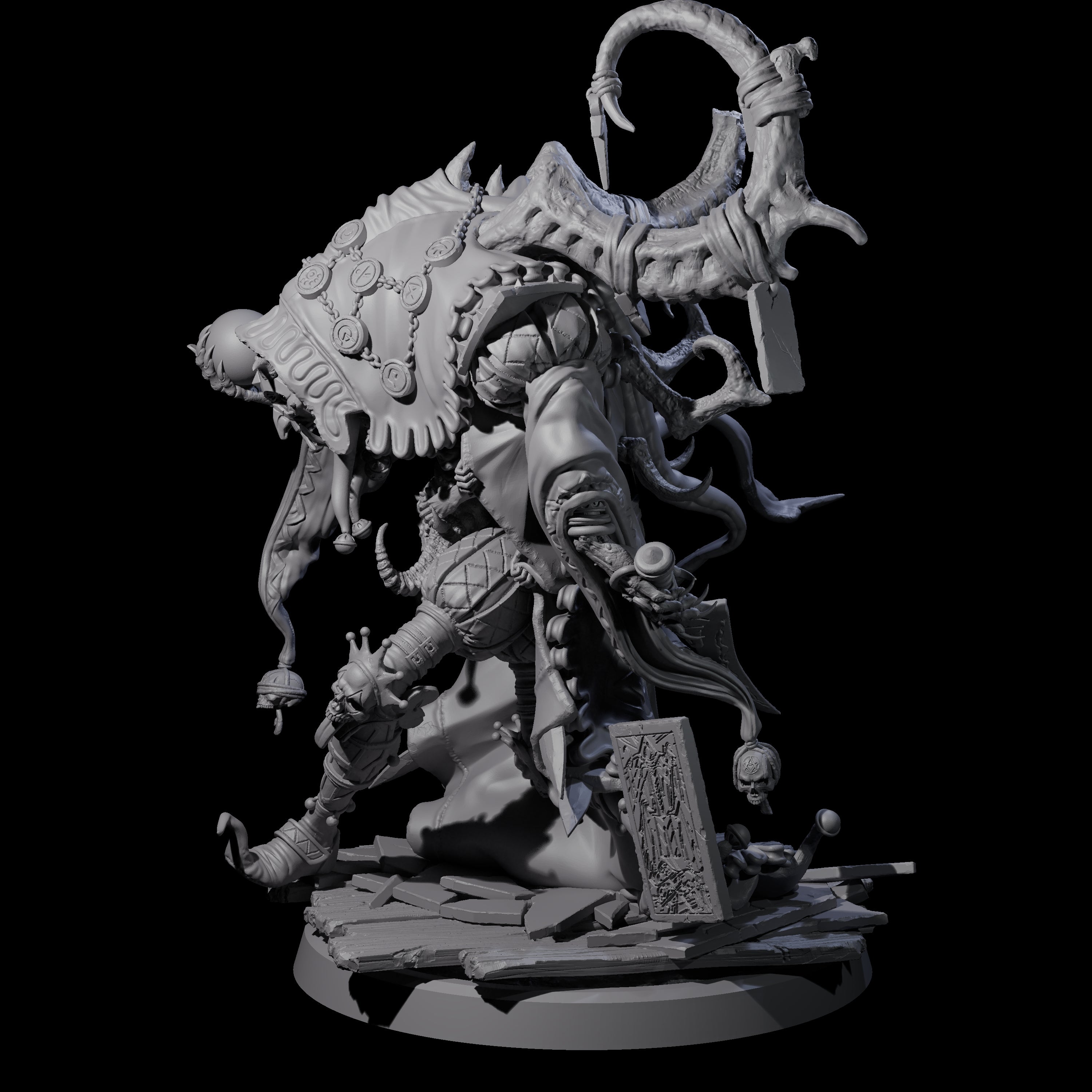 Deformed Mind Flayer Arcanist B Miniature for Dungeons and Dragons, Pathfinder or other TTRPGs
