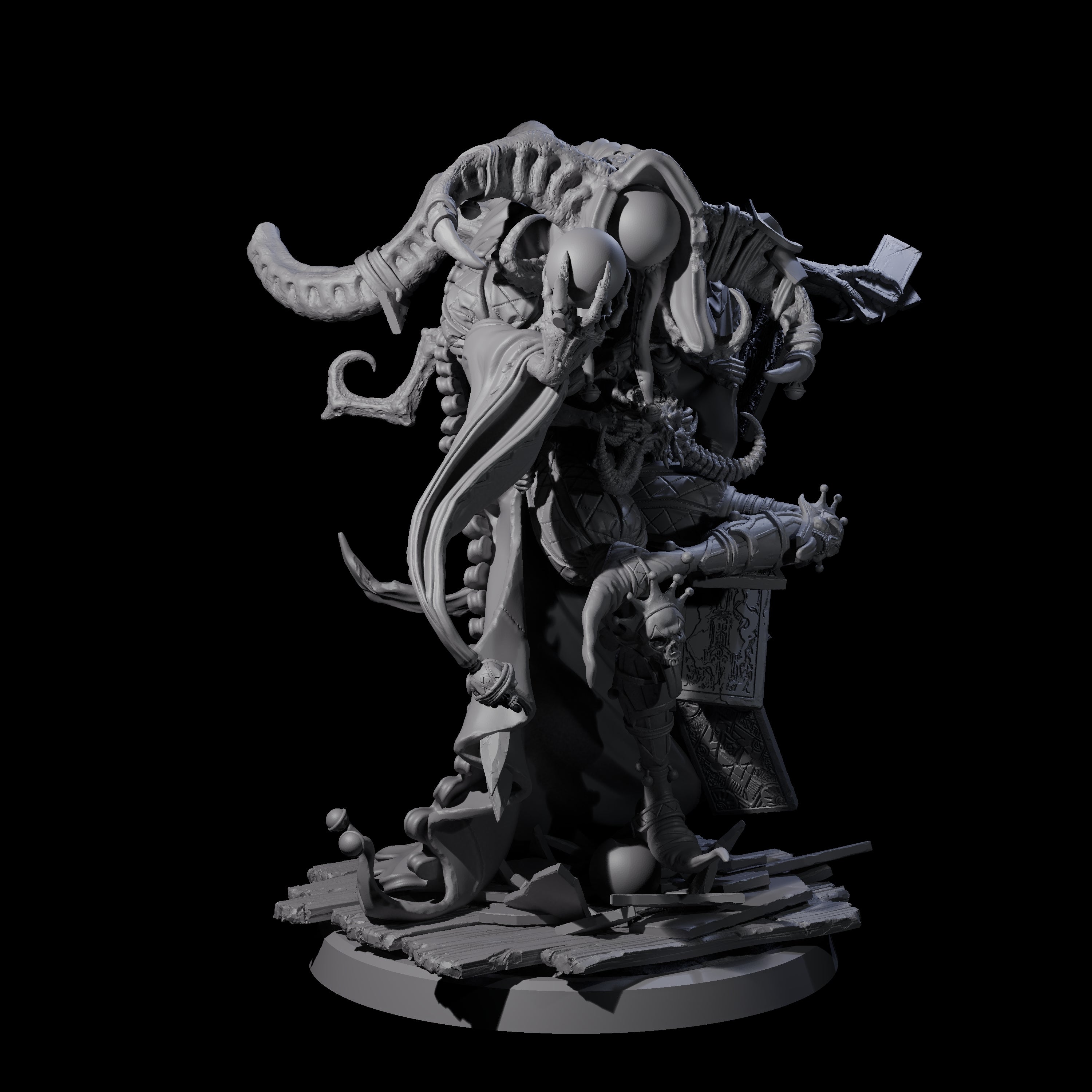 Deformed Mind Flayer Arcanist C Miniature for Dungeons and Dragons, Pathfinder or other TTRPGs