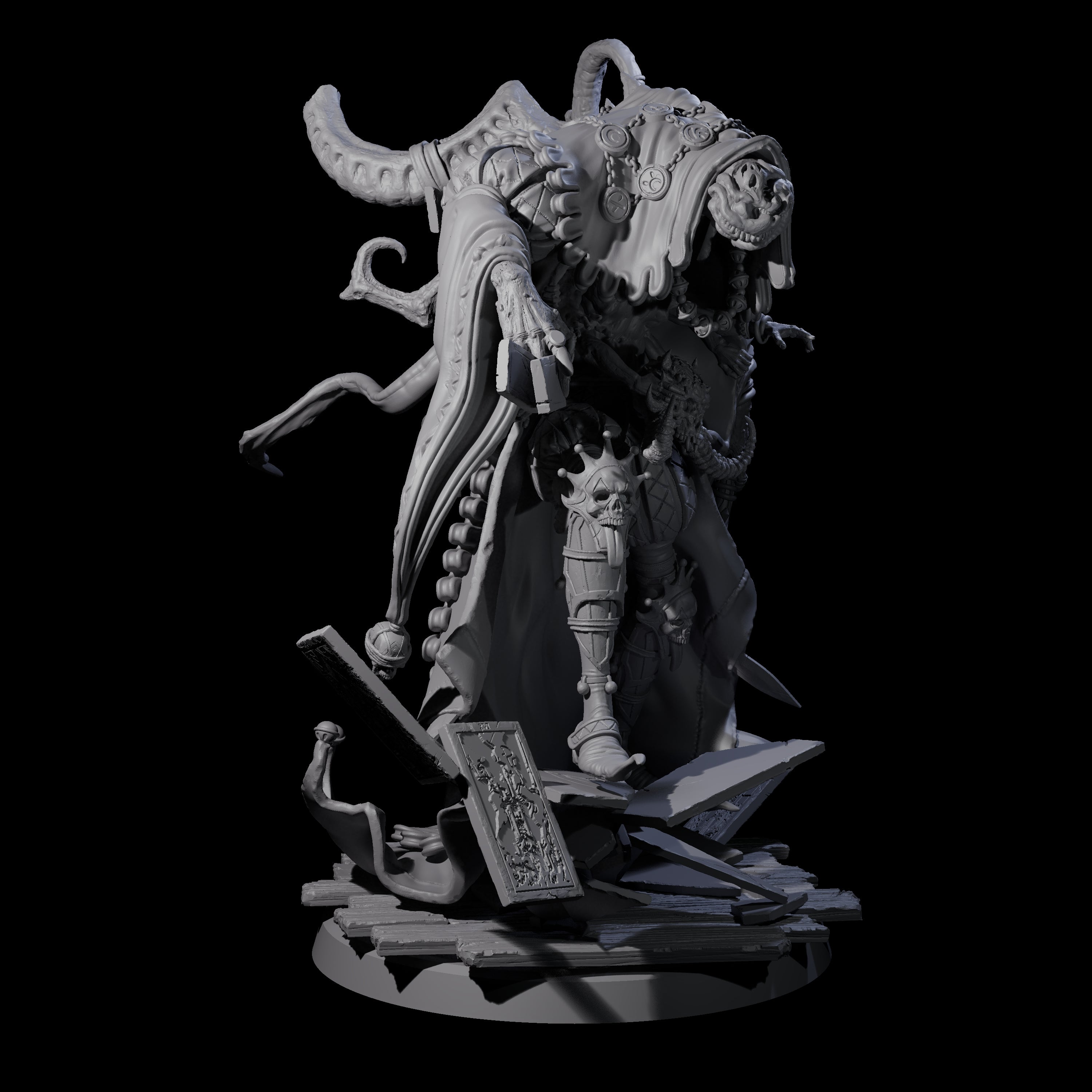 Deformed Mind Flayer Arcanist D Miniature for Dungeons and Dragons, Pathfinder or other TTRPGs