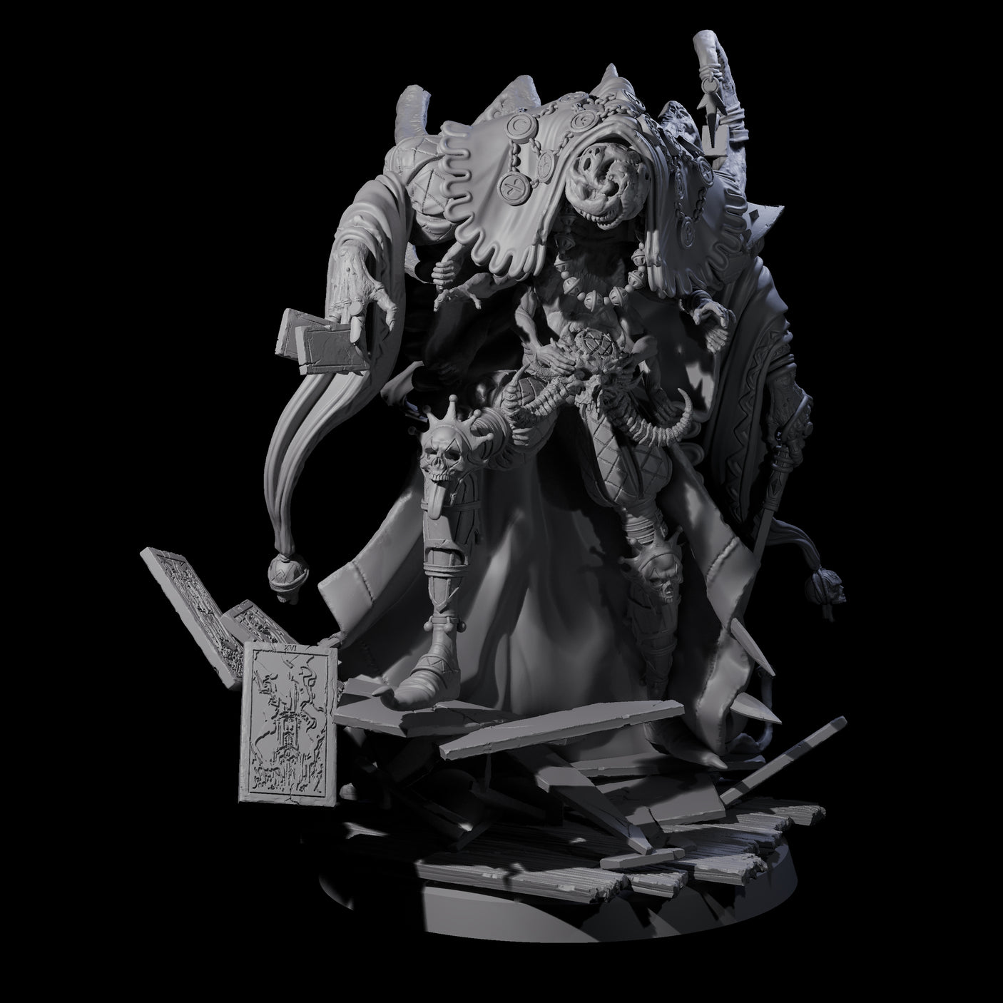 Deformed Mind Flayer Arcanist D Miniature for Dungeons and Dragons, Pathfinder or other TTRPGs