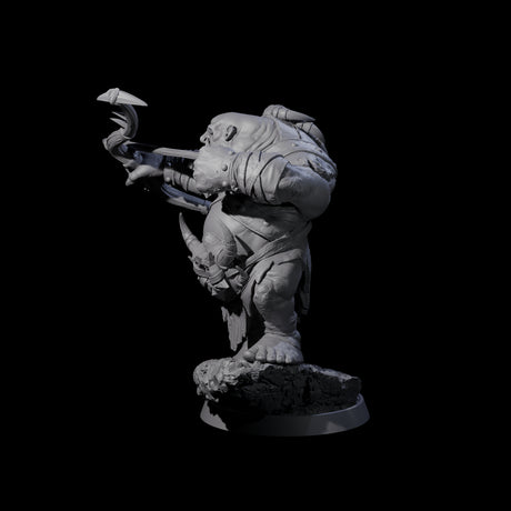 Deformed Ogre A Miniature for Dungeons and Dragons, Pathfinder or other TTRPGs