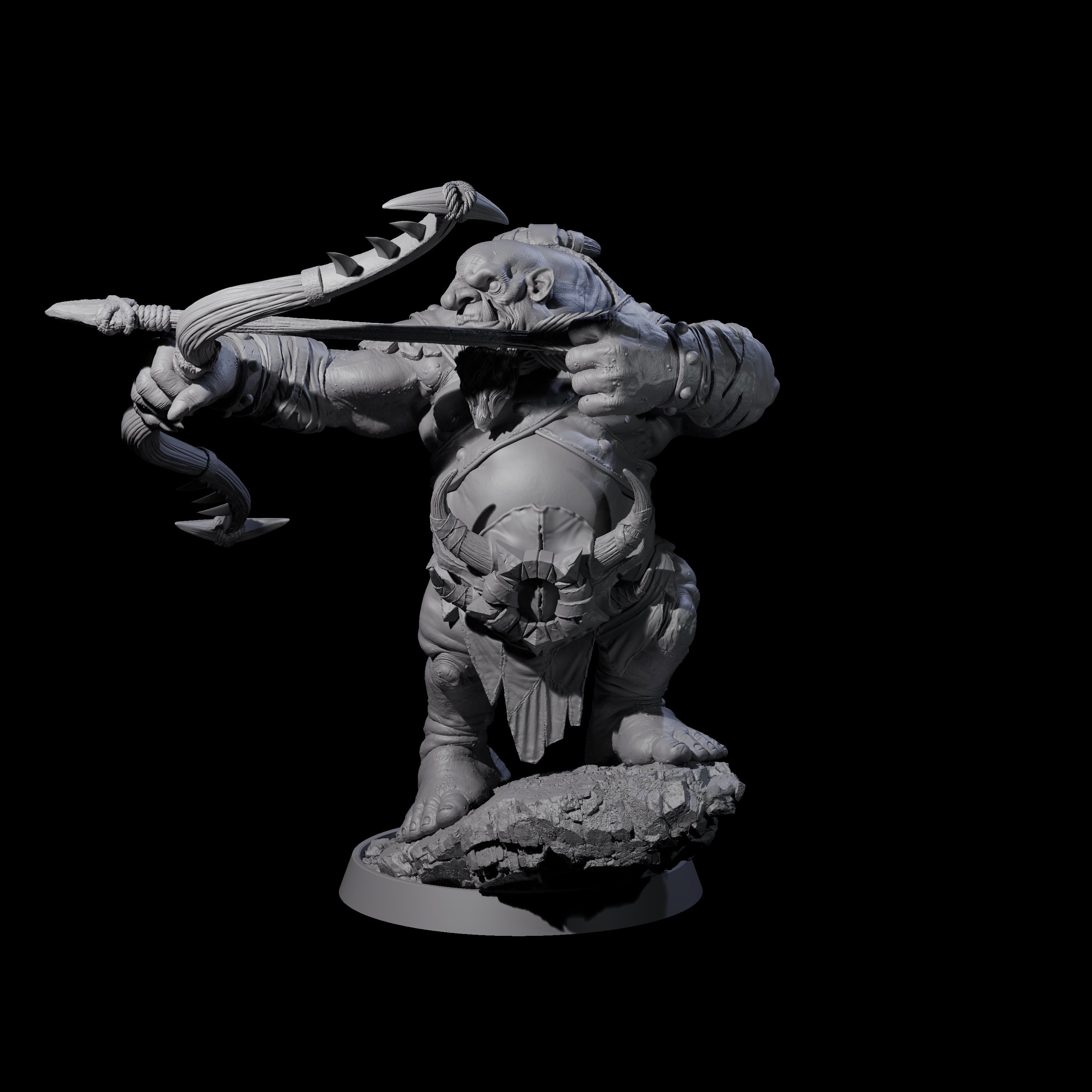 Deformed Ogre A Miniature for Dungeons and Dragons, Pathfinder or other TTRPGs
